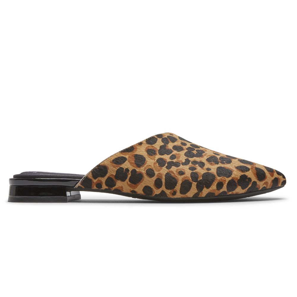 Chinelos Mulher Rockport Total Motion Zuly Asymmetrical Mule Leopardo,Portugal KBGRL-8573